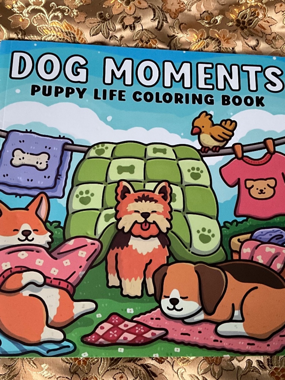 Dog Moments Puppy Life Coloring Book 🐾 Cute Dog Lover Activity Book Relaxing